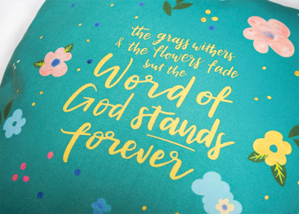 The word of God stands forever {Cushion Cover} - Cushion Covers by The Commandment Co, The Commandment Co , Singapore Christian gifts shop