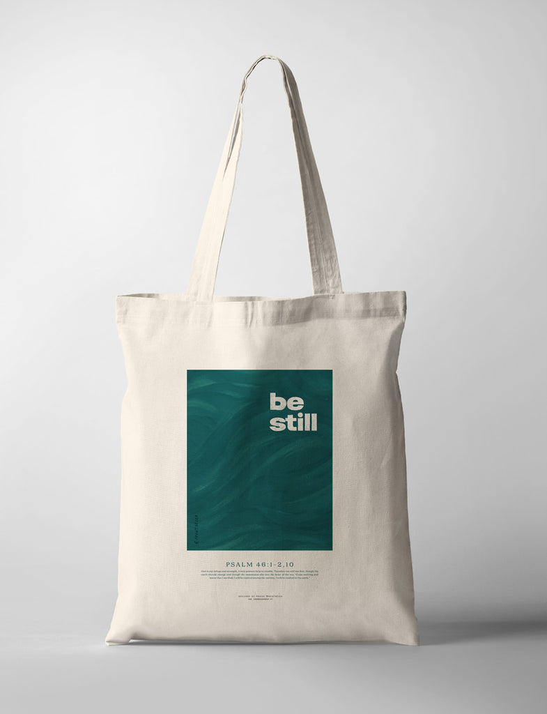 Be Still {Tote Bag} - tote bag by pbinthesea, The Commandment Co , Singapore Christian gifts shop