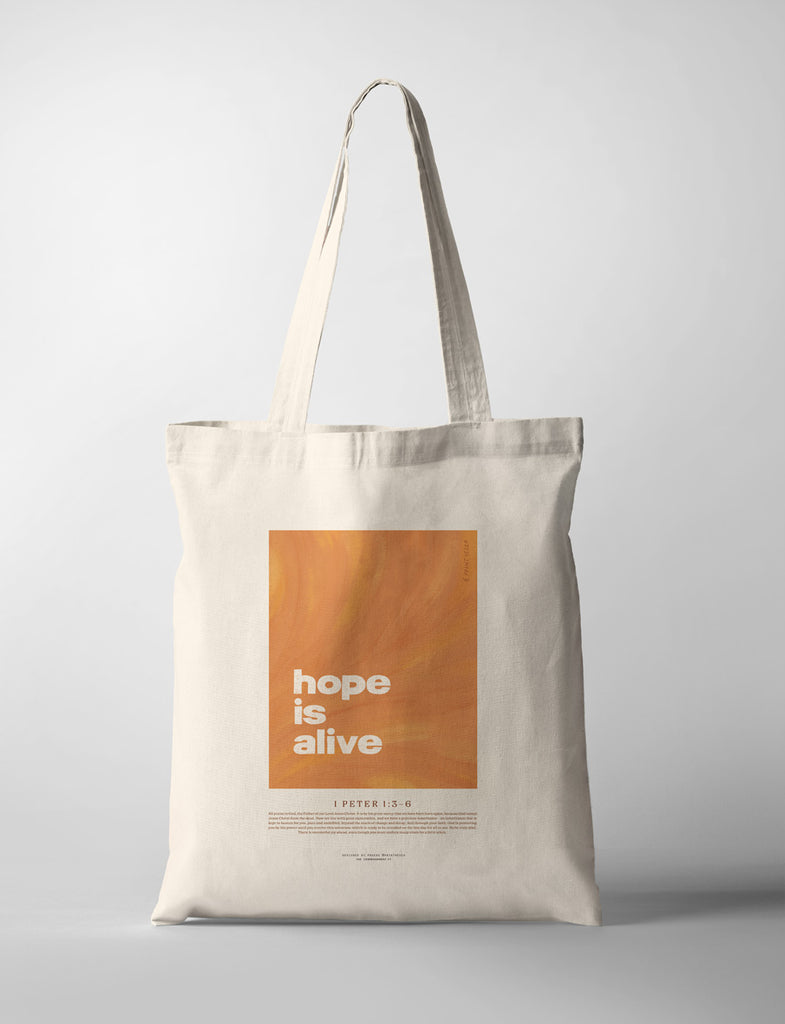 Hope Is Alive {Tote Bag} - tote bag by pbinthesea, The Commandment Co , Singapore Christian gifts shop