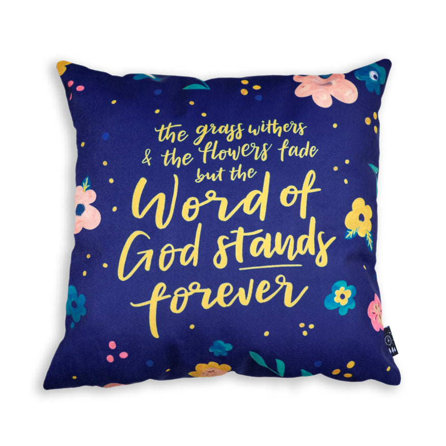 The word of God stands forever {Cushion Cover} - Cushion Covers by The Commandment Co, The Commandment Co , Singapore Christian gifts shop