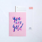 You are Gold {Card} - Cards by The Brave Assembly, The Commandment Co , Singapore Christian gifts shop