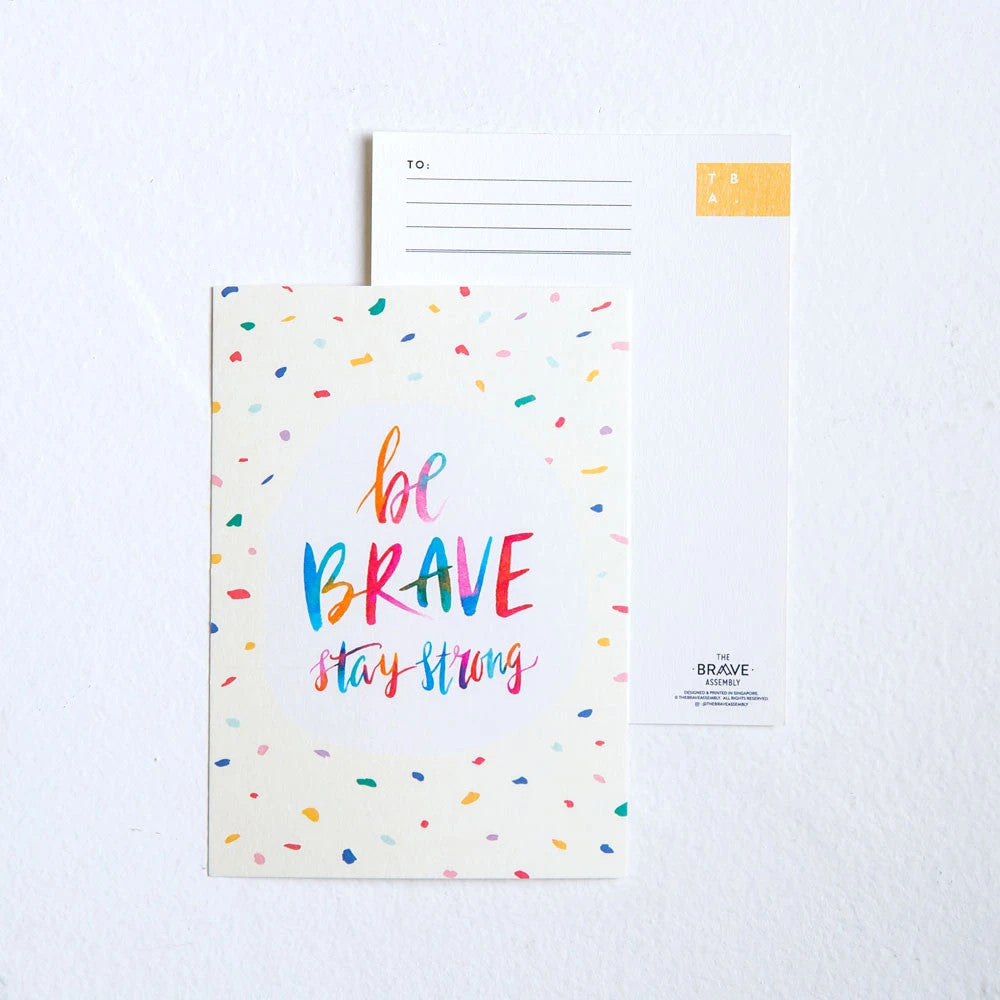 Be Brave, Stay Strong {Card} - Cards by The Brave Assembly, The Commandment Co