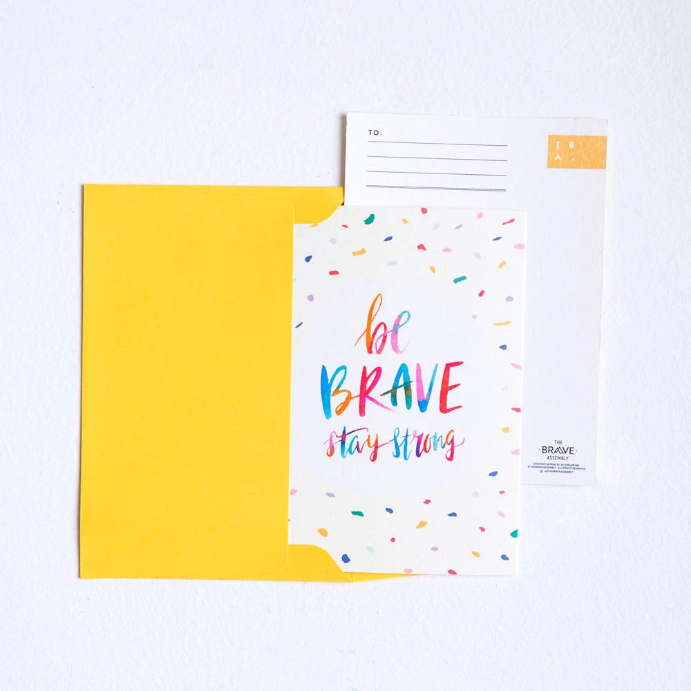 Be Brave, Stay Strong {Card} - Cards by The Brave Assembly, The Commandment Co