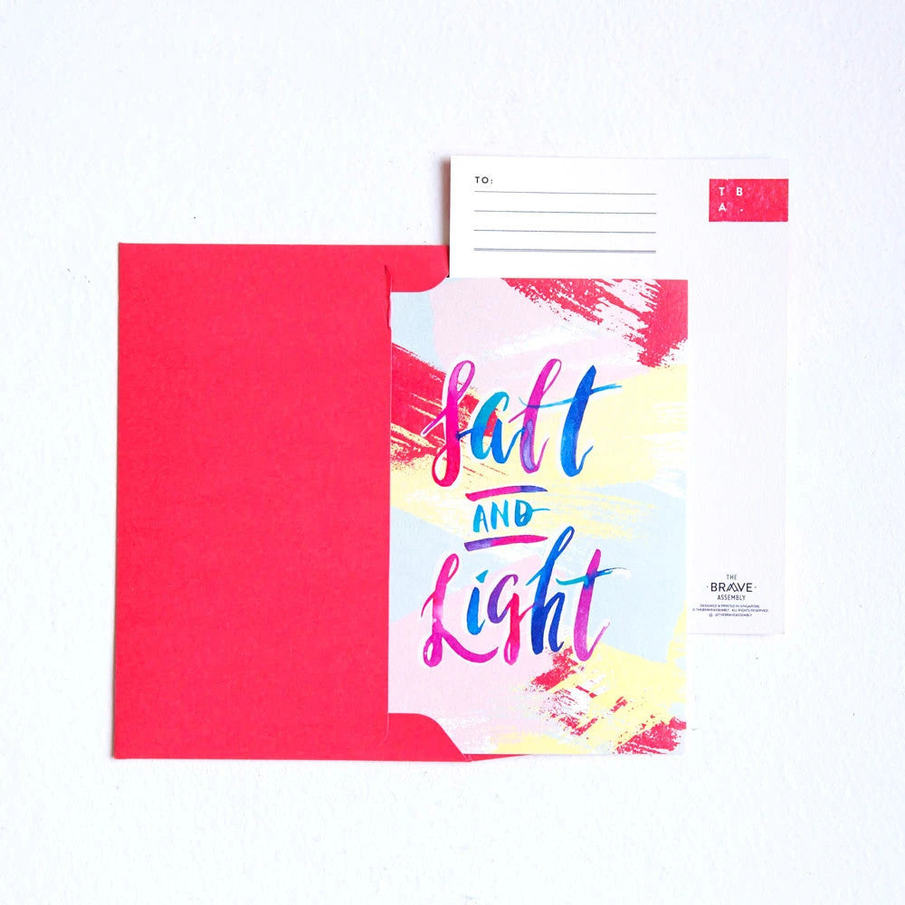 Salt & Light {Card} - Cards by The Brave Assembly, The Commandment Co , Singapore Christian gifts shop