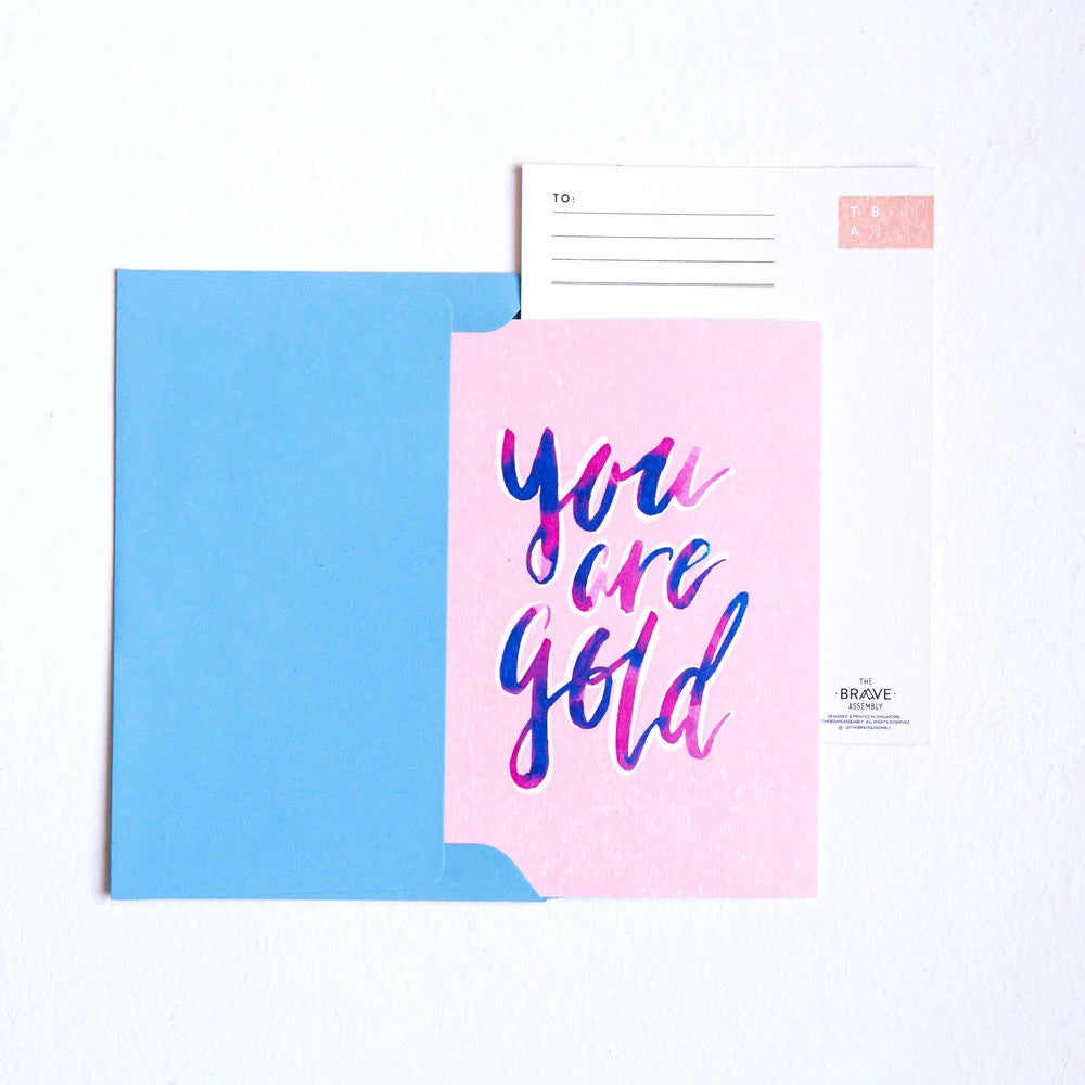 You are Gold {Card} - Cards by The Brave Assembly, The Commandment Co , Singapore Christian gifts shop