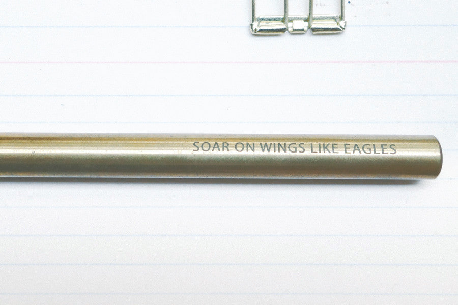 Soar on wings like eagles {Brass Pen} - Brass Pen by The Commandment, The Commandment Co , Singapore Christian gifts shop