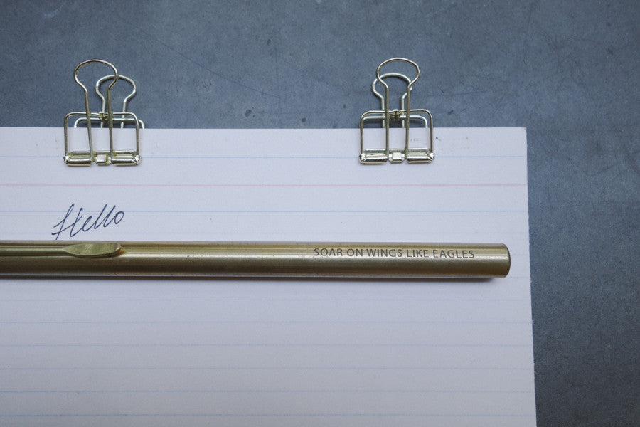 Soar on wings like eagles {Brass Pen} - Brass Pen by The Commandment, The Commandment Co , Singapore Christian gifts shop