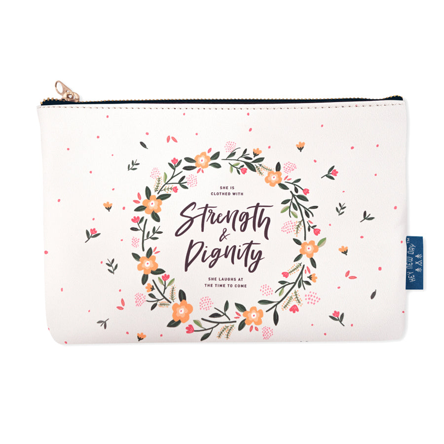 Strength & Dignity {Pouch} - Pouch by Hey New Day, The Commandment Co , Singapore Christian gifts shop