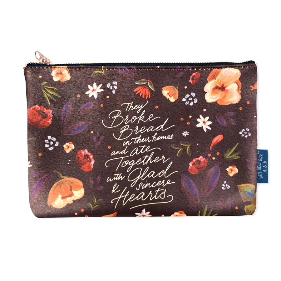 Glad & Sincere Hearts {Pouch} - Pouch by Hey New Day, The Commandment Co , Singapore Christian gifts shop