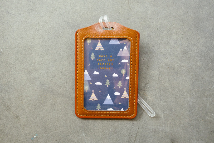 Have a safe and blessed journey - Camp Design {Luggage Tag} - Passport Cover by The Commandment Co, The Commandment Co , Singapore Christian gifts shop