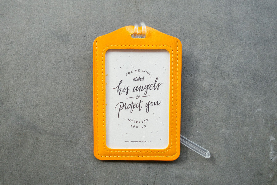 For He will order His angels to protect you wherever you go {Luggage Tag} - Passport Cover by The Commandment Co, The Commandment Co , Singapore Christian gifts shop