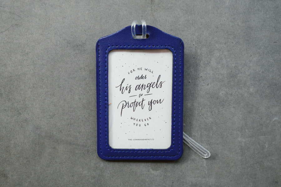 For He will order His angels to protect you wherever you go {Luggage Tag} - Passport Cover by The Commandment Co, The Commandment Co , Singapore Christian gifts shop
