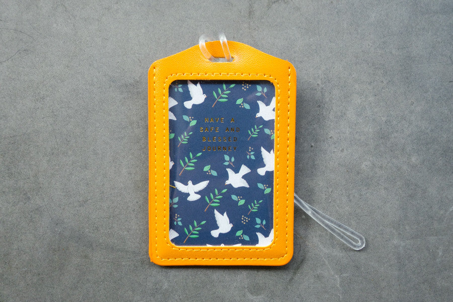 Have a safe and blessed journey - Dove Design {Luggage Tag} - Passport Cover by The Commandment Co, The Commandment Co