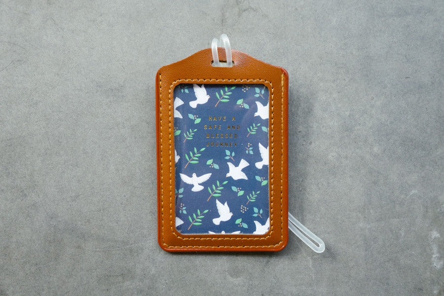 Have a safe and blessed journey - Dove Design {Luggage Tag} - Passport Cover by The Commandment Co, The Commandment Co