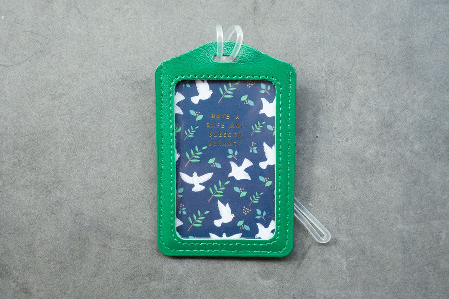 Have a safe and blessed journey - Dove Design {Luggage Tag} - Passport Cover by The Commandment Co, The Commandment Co