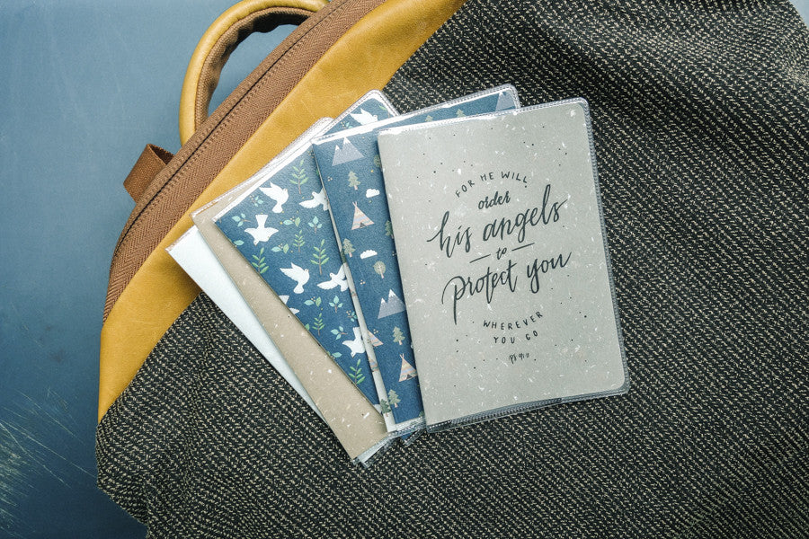 For He will order His angels to protect you wherever you go {Passport Cover} - Passport Cover by The Commandment Co, The Commandment Co , Singapore Christian gifts shop