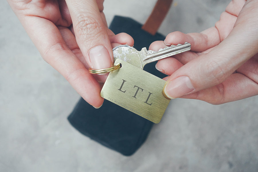 Classic Plate Brass Keychain - Keychain by The Commandment, The Commandment Co , Singapore Christian gifts shop