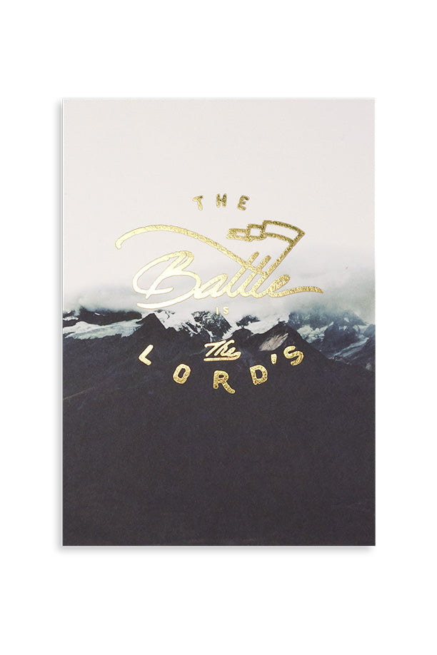 The battle is the Lord's | Grreting card of courage
