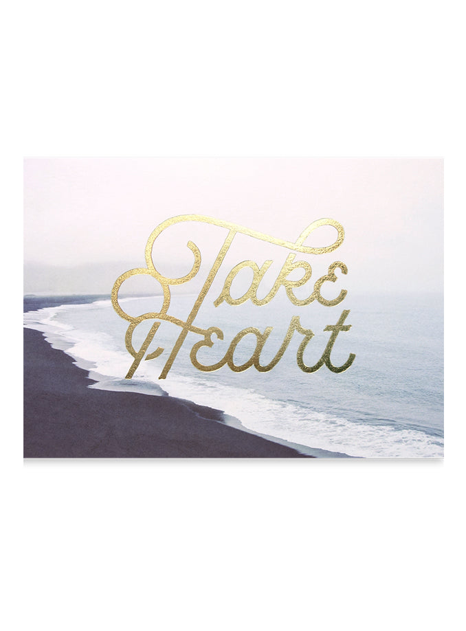 Take heart | Greeting card of courage