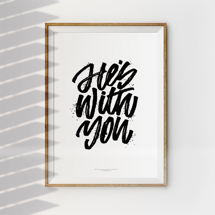 spiritual typography wall art poster design