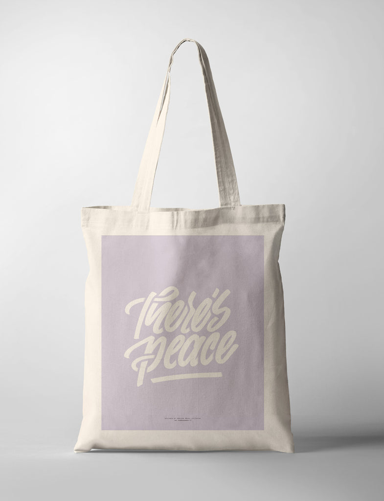 There's Peace {Tote Bag} - tote bag by Soul Lettering, The Commandment Co , Singapore Christian gifts shop
