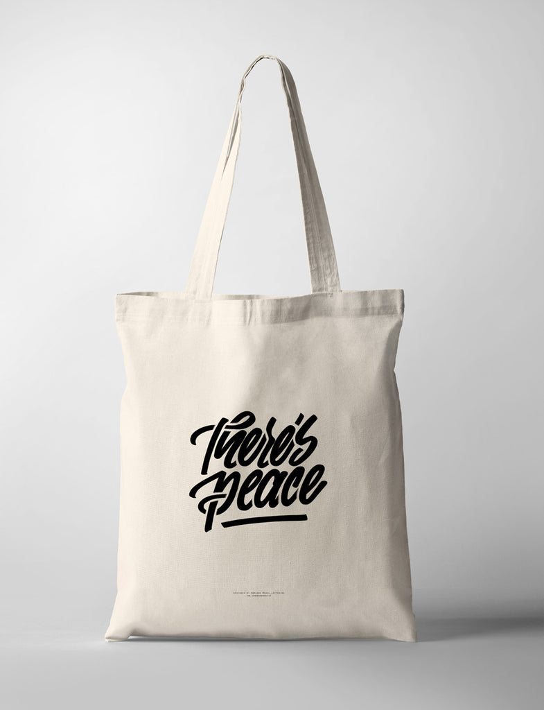 There's Peace {Tote Bag} - tote bag by Soul Lettering, The Commandment Co , Singapore Christian gifts shop