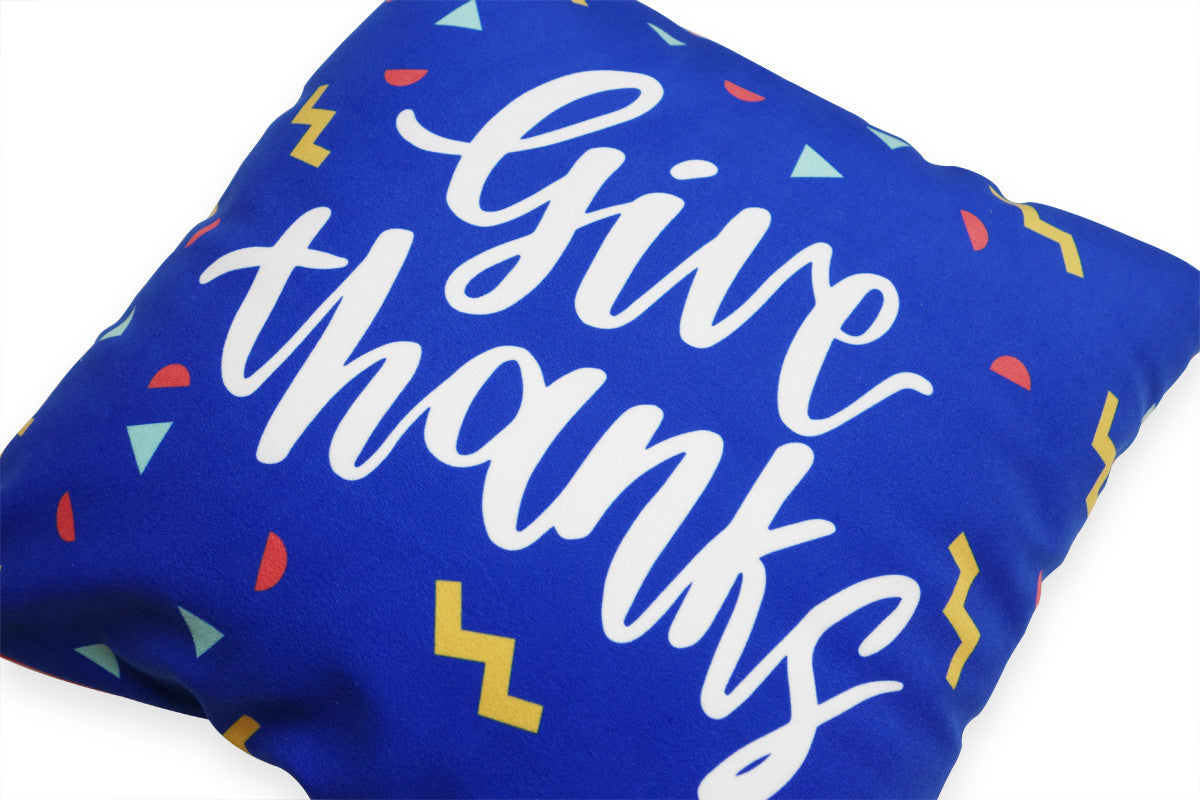 Give Thanks with a Grateful Heart {Cushion Cover} - Cushion Covers by The Commandment, The Commandment Co , Singapore Christian gifts shop