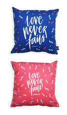Love Never Fails {Cushion Cover} - Cushion Covers by The Commandment, The Commandment Co , Singapore Christian gifts shop
