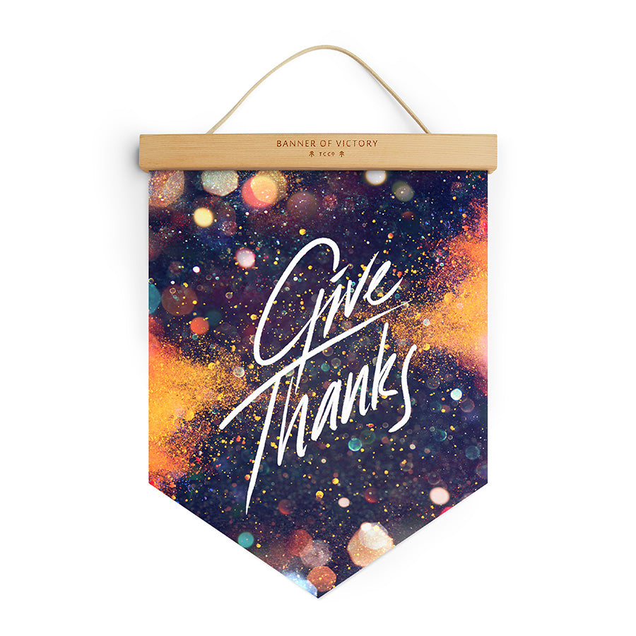 Give Thanks {Banner of Victory} - Banners by The Commandment Co, The Commandment Co , Singapore Christian gifts shop