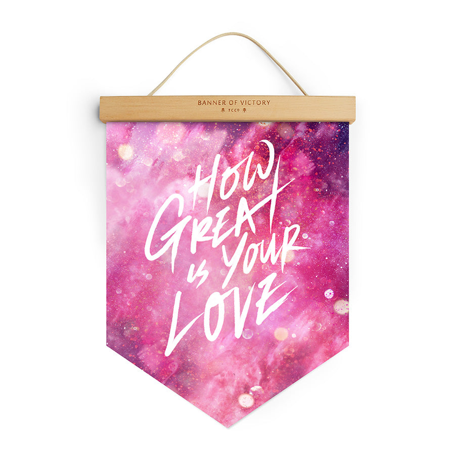 How Great is Your Love {Banner of Victory} - Banners by The Commandment Co, The Commandment Co , Singapore Christian gifts shop