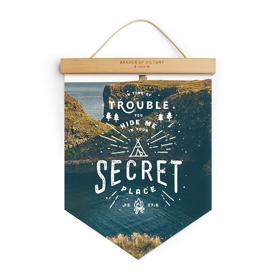 Secret Place {Banner of Victory} - Banners by The Commandment Co, The Commandment Co , Singapore Christian gifts shop