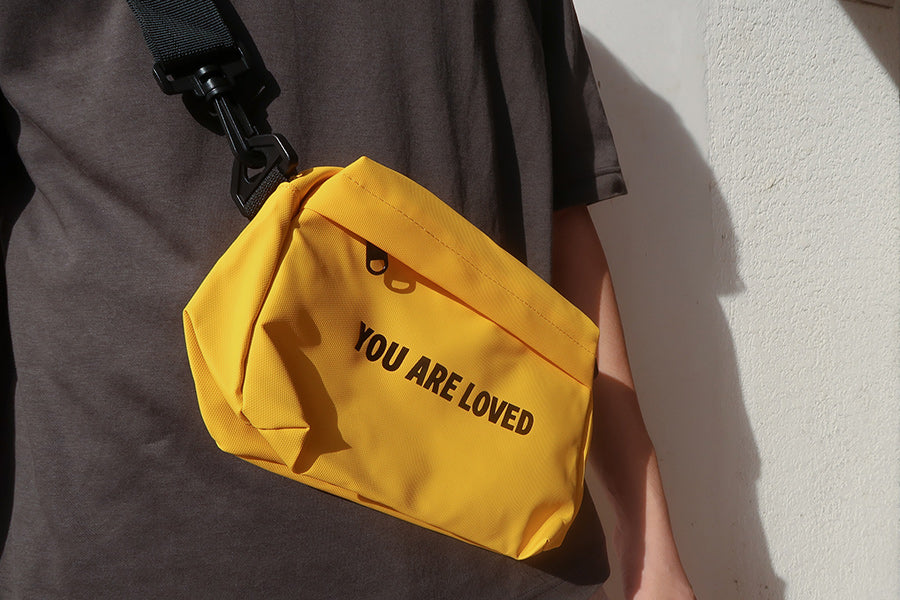 You Are Loved {Sling Bag} - tote bag by The Messenger by TCCO, The Commandment Co , Singapore Christian gifts shop