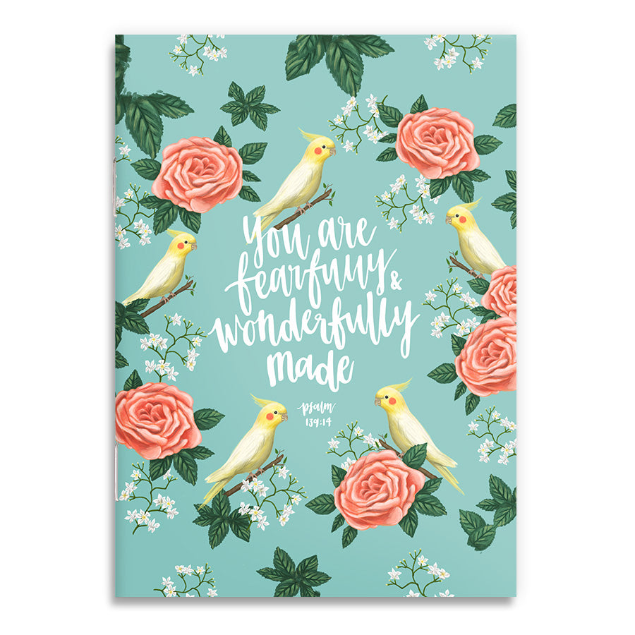 Fearfully And Wonderfully Made {A6 Notebook} - Notebooks by The Commandment Co, The Commandment Co , Singapore Christian gifts shop