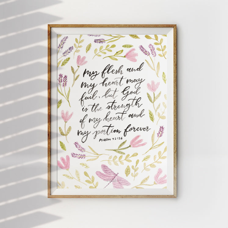 You Are My Strength {Poster} - Posters by P.Paints, The Commandment Co , Singapore Christian gifts shop