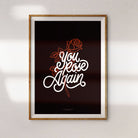 Scripture wall art poster design You Rose Again