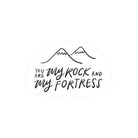 My Rock My Fortress {Mirror Decal Sticker} - Decal by The Commandment Co, The Commandment Co , Singapore Christian gifts shop