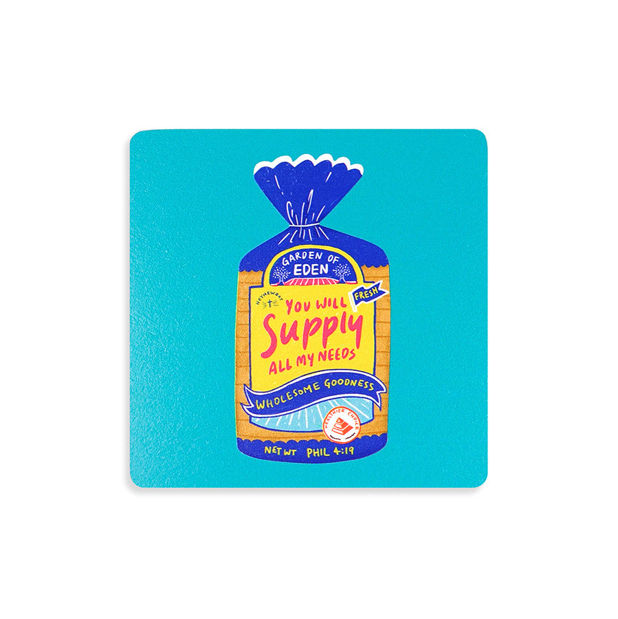 Wholesome Bread | Coasters {LOVE SUPERMARKET} - coasters by The Commandment Co, The Commandment Co , Singapore Christian gifts shop