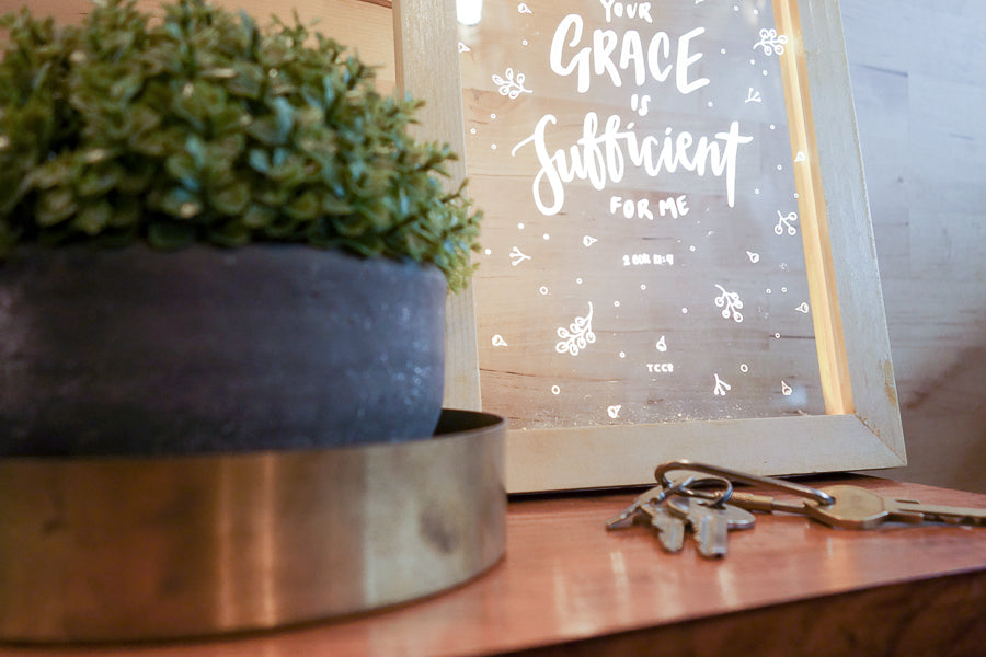 Your Grace Is Sufficient For Me {Night Light} - Night Light by The Commandment, The Commandment Co , Singapore Christian gifts shop