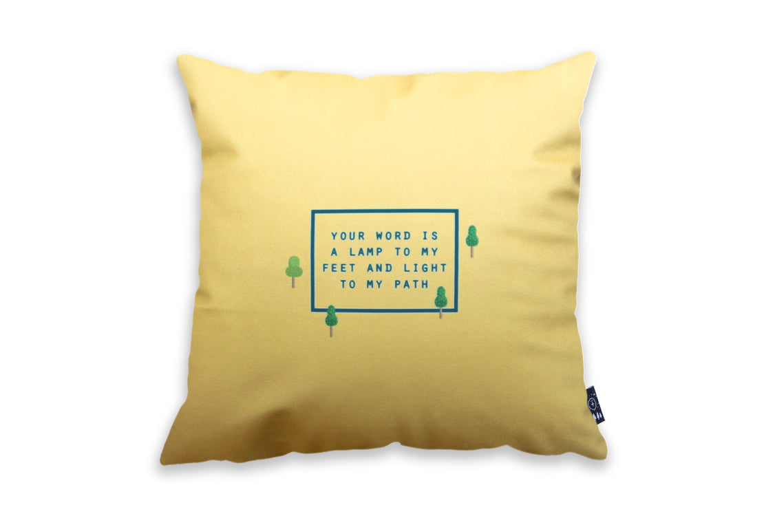 Lamp and Light {Cushion Cover} - Cushion Covers by The Commandment Co, The Commandment Co , Singapore Christian gifts shop