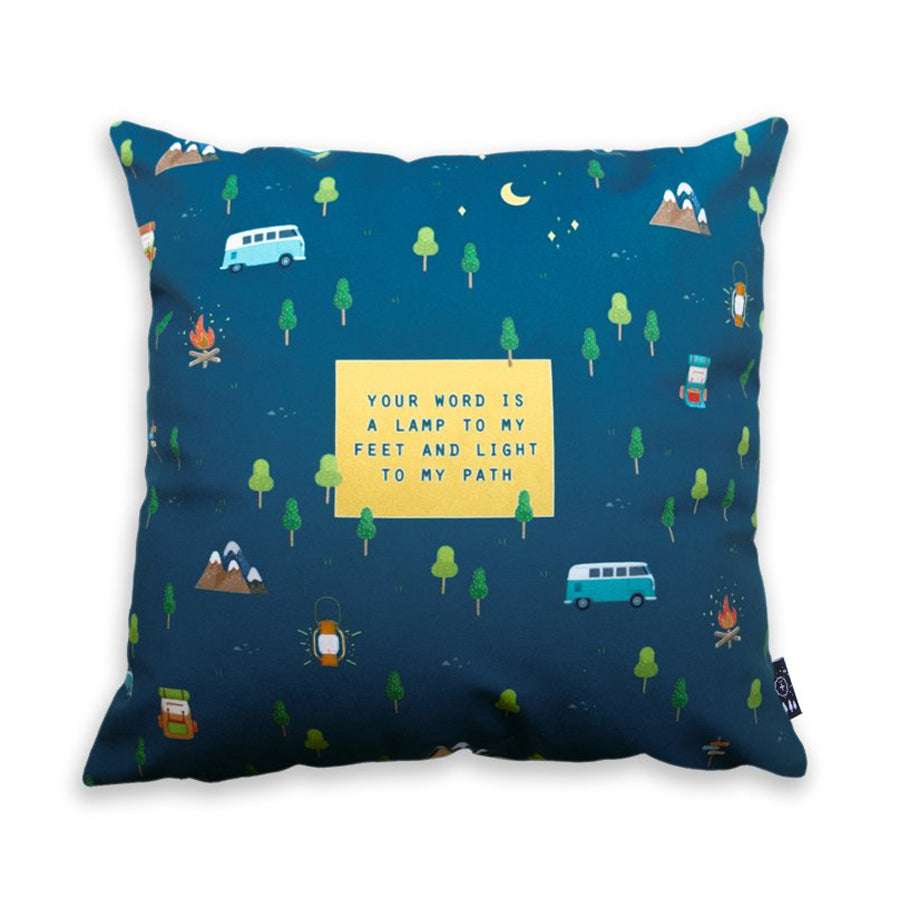 Lamp and Light {Cushion Cover} - Cushion Covers by The Commandment Co, The Commandment Co , Singapore Christian gifts shop