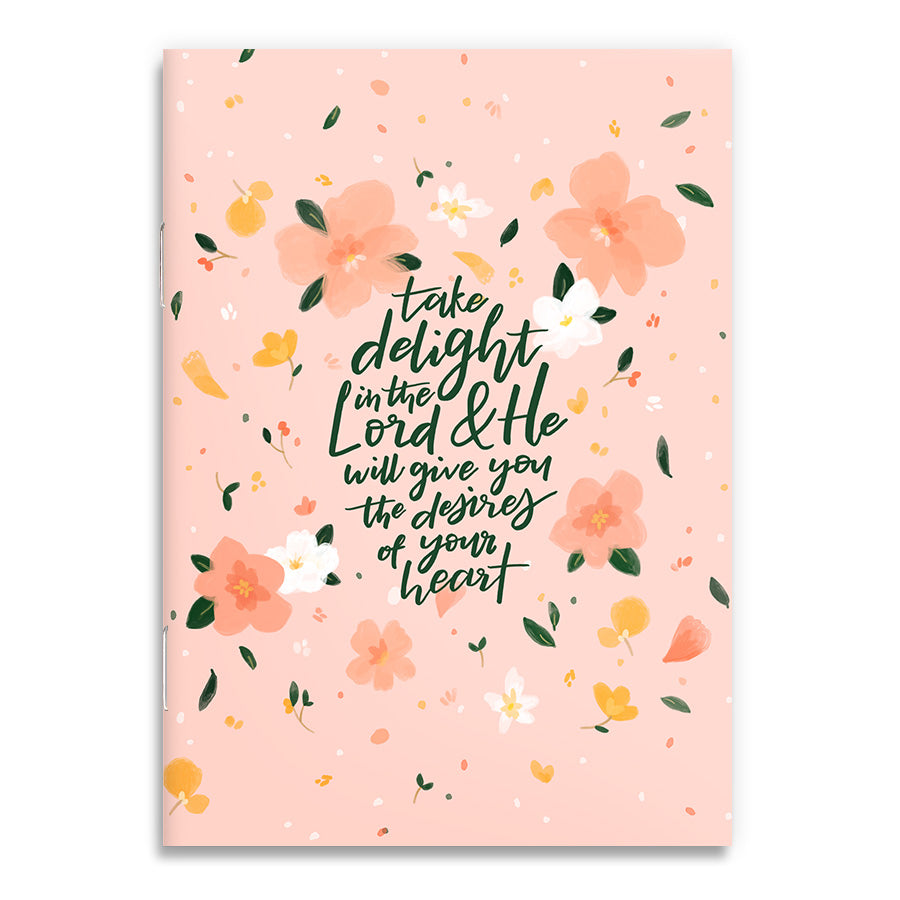 Take Delight in the Lord {A6 Notebook} - Notebooks by The Commandment Co, The Commandment Co , Singapore Christian gifts shop