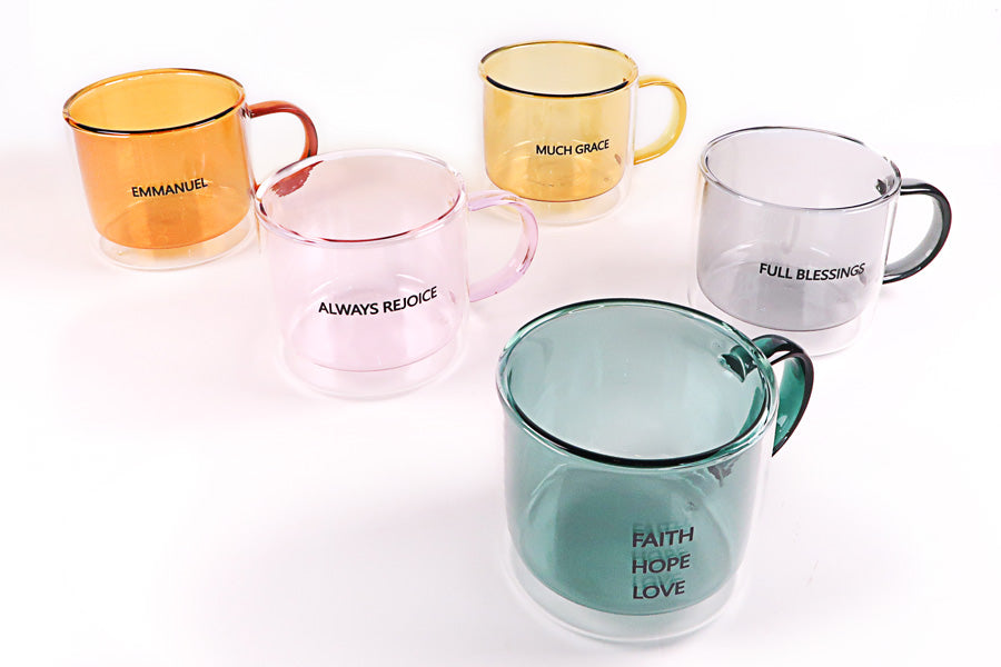 Vintage Cups | Glass Mug - Mugs by The Commandment Co, The Commandment Co , Singapore Christian gifts shop