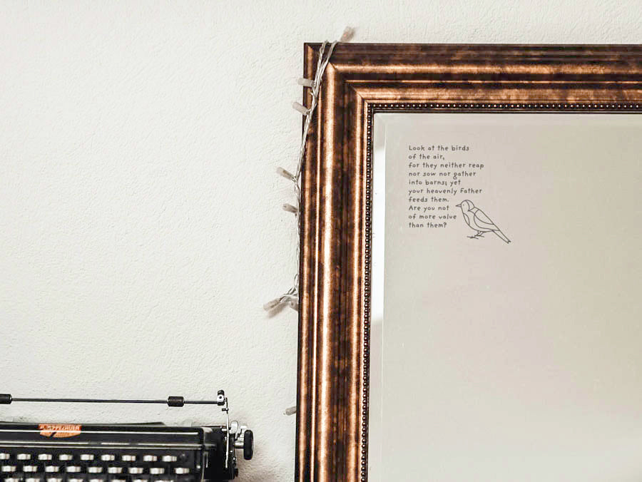 The Birds of the Air {Mirror Decal Stickers} - Decal by The Commandment Co, The Commandment Co , Singapore Christian gifts shop