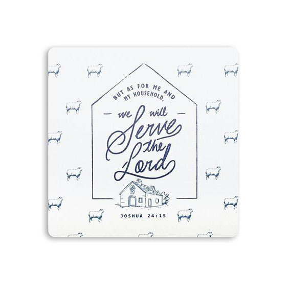 We Will Serve The Lord {Coasters} - coasters by The Commandment Co, The Commandment Co , Singapore Christian gifts shop
