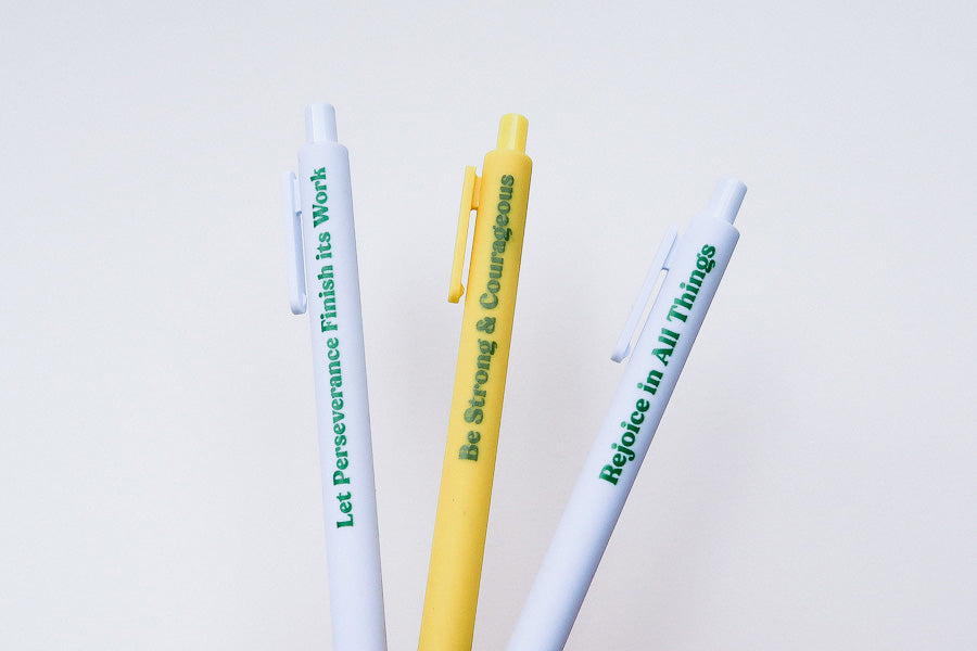 Scripture Pen {Ballpoint Pen} - Brass Pen by The Commandment, The Commandment Co , Singapore Christian gifts shop