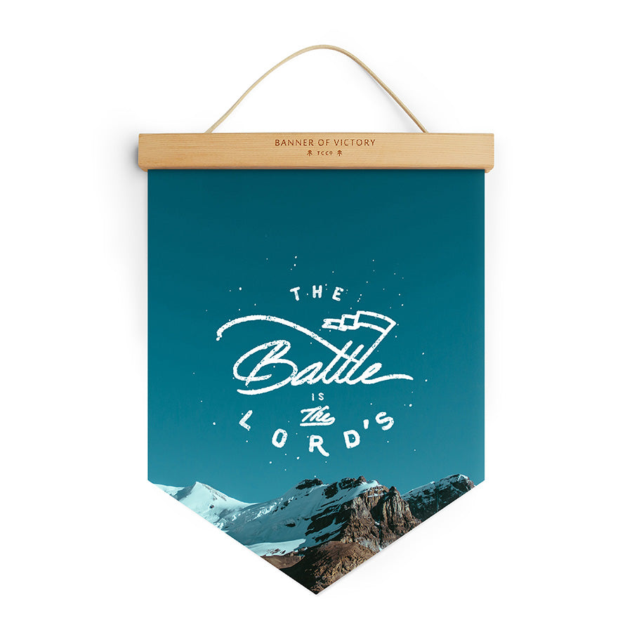 The Battle Is The Lord's {Banner of Victory} - Banners by The Commandment Co, The Commandment Co , Singapore Christian gifts shop