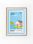 I Am Baptised Postage Stamp Poster {Customisable} - Posters by The Commandment Co, The Commandment Co , Singapore Christian gifts shop