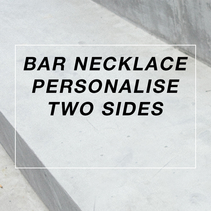 Personalise Bar Necklace 2 Sides - by The Commandment Co, The Commandment Co , Singapore Christian gifts shop