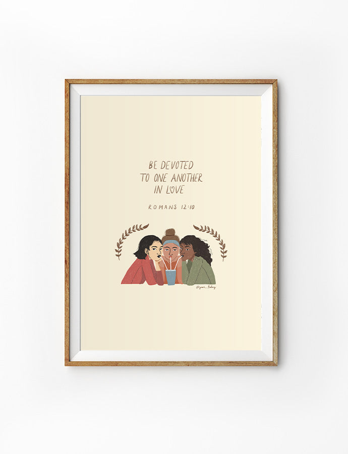Be Devoted To One Another {Poster} - Posters by YMI, The Commandment Co