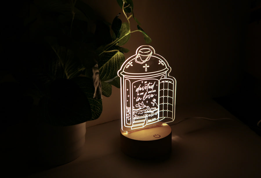 Be Devoted to One Another in Love {Night Light} - Night Light by The Commandment Co, The Commandment Co , Singapore Christian gifts shop